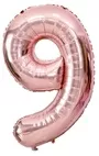 Rose Gold Foil Number 9 Balloon