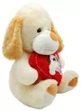 Large Brown Dog With Red Heart Plush Toy 2