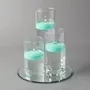 5cm Floating Candle Blue Mint 2