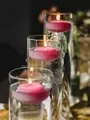 5cm Floating Candle Magenta 2