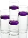 5cm Floating Candle Purple 2