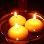 5cm Floating Candle Yellow 2