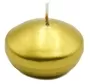5cm Metallic Gold Floating Candle 4 Hours Burning Time 1