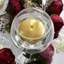 7cm Metallic Gold Floating Candle 8 Hours Burning Time 3