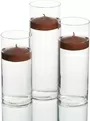 7cm Burgundy Floating Candle 8 Hours Burning Time 2