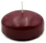 7cm Burgundy Floating Candle 8 Hours Burning Time