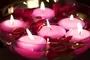 7cm Cerise Floating Candle 8 Hours Burning Time 2