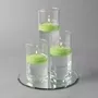 7cm Lime Green Floating Candle 8 Hours Burning Time 2