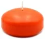 7cm Orange Floating Candle 8 Hours Burning Time