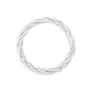 25cm Willow Wreath White