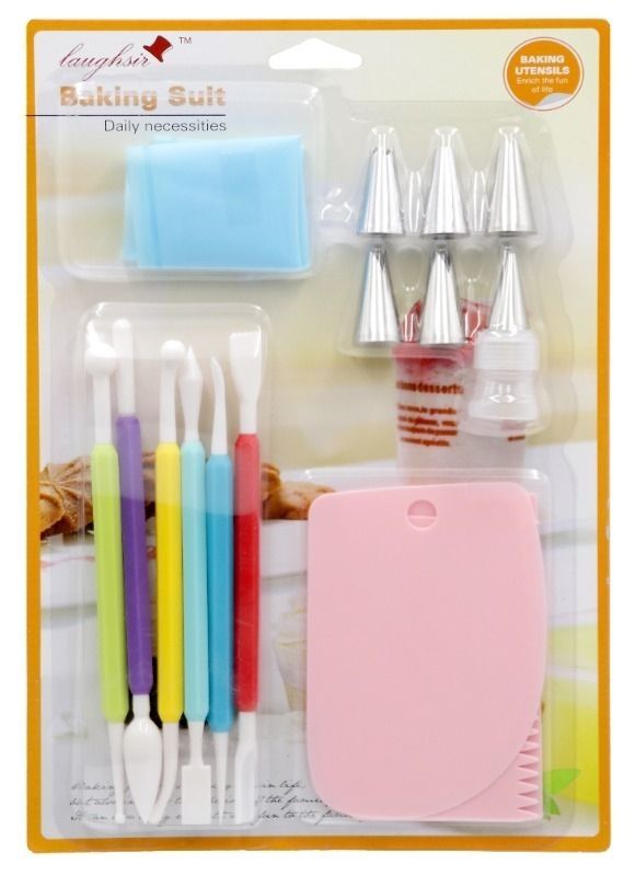Baking Suit Decorating Set with Modelling Tools, Piping Cream Bag