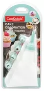 Cake Decorator Piping Bag With 5 Nozzles