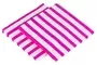 Cerise Pink And White Striped 2 Ply Cocktail Paper Serviettes 25x25cm Pack Of 20