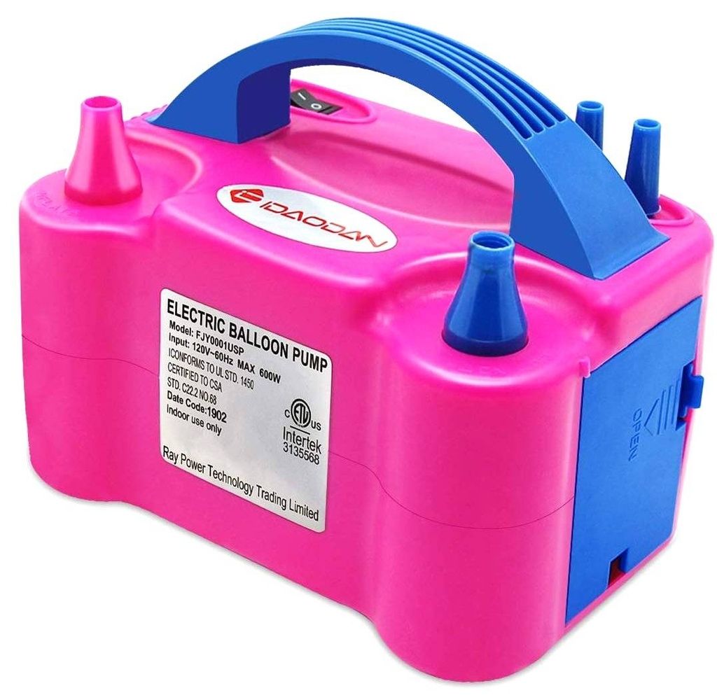 Electric Balloon Air Pump Inflator with DualNozzle Party Supplies