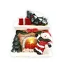 Xma1bx Snowman Fireplace Light Ornament