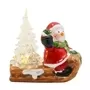 Xma1bw Snowman Sled Light Ornament