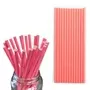Str13 3 6mm Solid Salmon Paper Straws Pack Of 25
