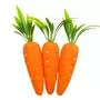 Artificial Easter Carrots 3 Pcs 15 Cm