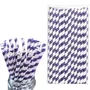 Str14d 11 8mm Purple And White Striped Paper Straws Pack Of 25