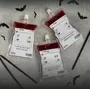 5056275181017 5 Black Foiled Halloween Blood Bag Drink Pouches With Straws 1