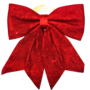 Red Glitter Bow 35 X 40 Cm
