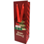 Happy Holidays Maroon Wine Bag Xma17b