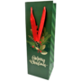 Christmas Berries Green Wine Gift Bag Xma17