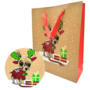 Gift Bag Dog With Antlers Xma16ub