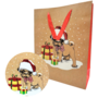 Gift Bag Pug With Bow Xma16uc