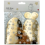 Christmas Treat Box Flat Stars Gold Xma16x