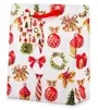 Glitter Christmas Tree And Wreath Design Medium Christmas Thick Paper Gift Bag 23x18cm