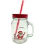 Santa N Snowman Mason Jar