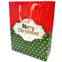 Merry Xmas White Dots Gift Bag Xma16v