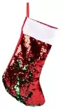 Standard Size Christmas Green Sequin Sock Stocking1