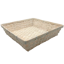 Square Bamboo Tray White Washed 35 X 35 X 85cm