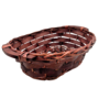 Medium Oval Bamboo Tray 37 X 28 X 11cm