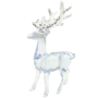 Acrylic Reindeer With Silver Antlers Side