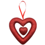 Glitter Open Heart Haning Ornament 16 Cm 1 Pcs Val1i