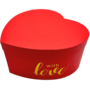 Red Heart Shaped Box 295 X 28 X 135 Cm 1box13h