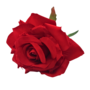 Single Stem Rose Deep Red 48cm 2