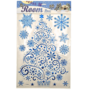 Christmas Decor Stickers Blue Tree