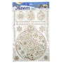 Christmas Decor Stickers Gold Baubles