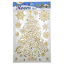 Christmas Decor Stickers Gold Tree