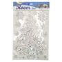Christmas Decor Stickers Silver Tree