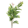 Locust Green Leaf Branch With Pink Flowers 125cm Close