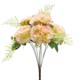 Carnations Cream And Pink 9 Piece 48cm 1