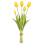 Tulips Yellow 5 Piece 40cm
