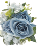 Rose Bunch Light Blue 40cm Close Up
