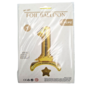 Stand Up Gold Foil Balloon Number 1 40 Inch 2