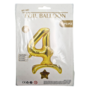Stand Up Gold Foil Balloon Number 4 40 Inch 2